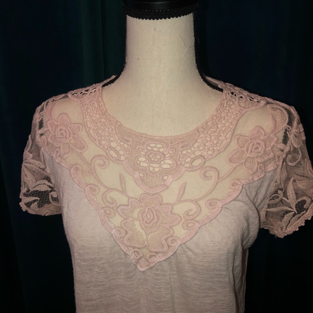 Beautiful Lavender Lace Top